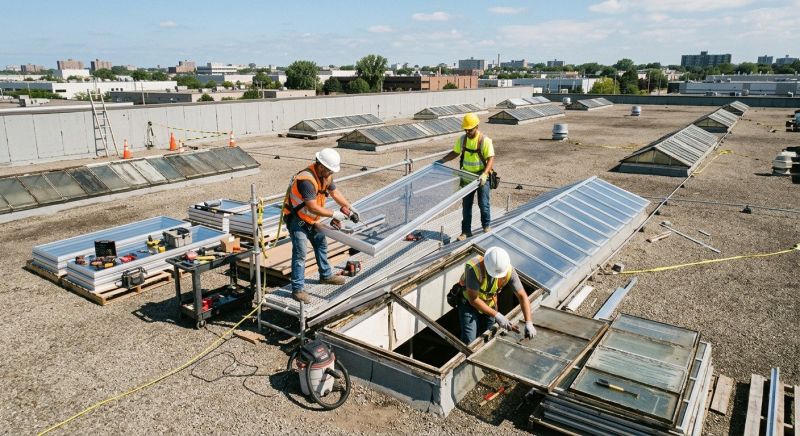 Commercial Skylight Renovation in Santa Rosa, CA