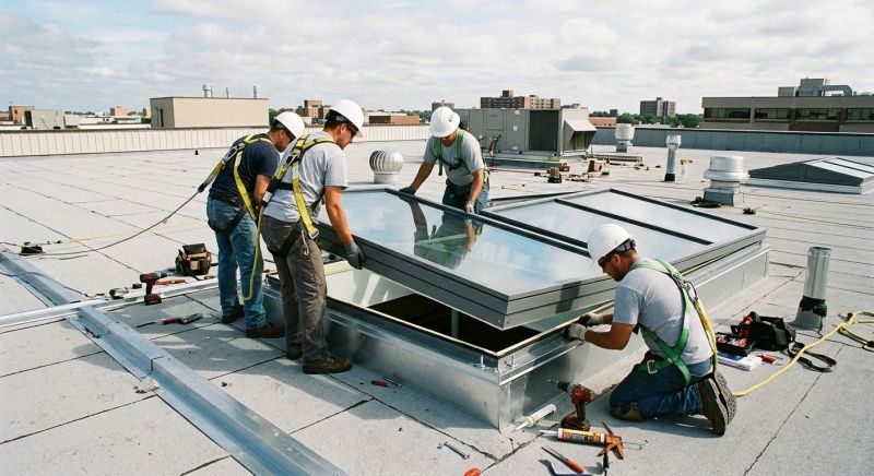 Commercial Skylight Renovation in Gig Harbor, WA